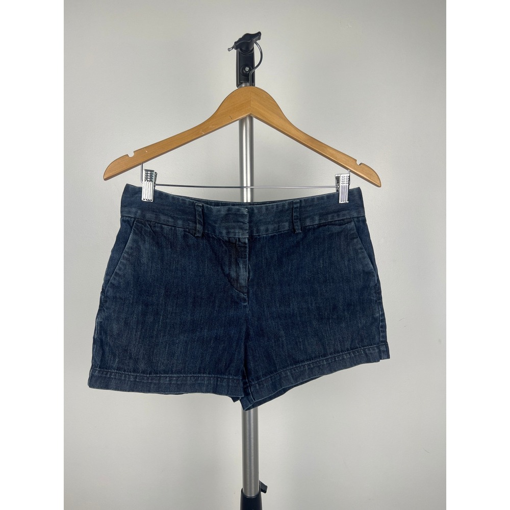 Ann Taylor‎ LOFT Riviera Shorts Womens 4 Dark Wash Denim 100% Cotton 390746